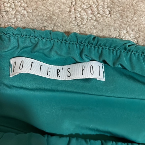 CUTE GREEN TUBE DRESS WITH SLIT - Picture 4 of 6